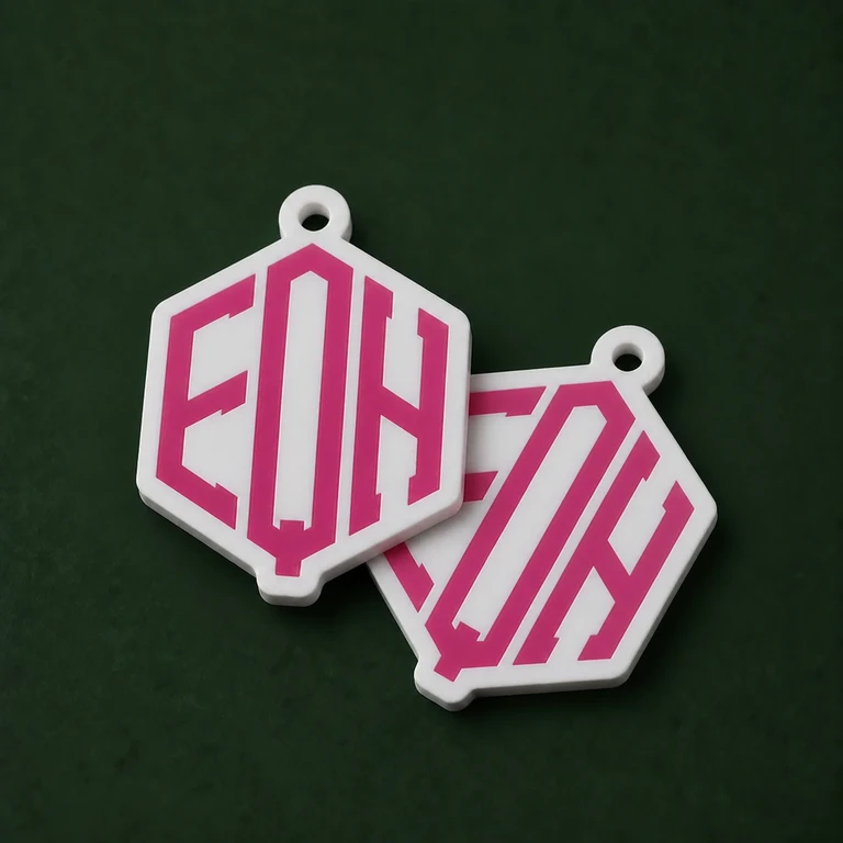 Chaveiro frente e verso personalizado para impressão 3D