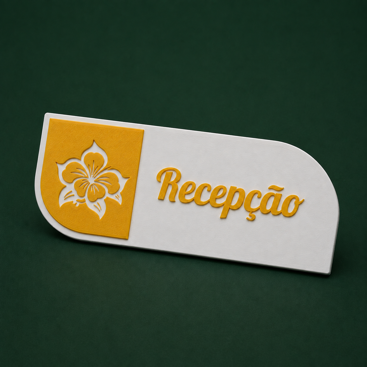 Placa de sinalização personalizado para impressão 3D