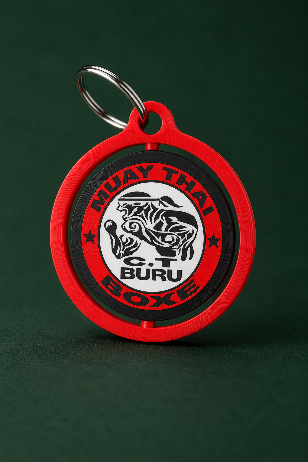Chaveiro giratório personalizado para impressão 3D