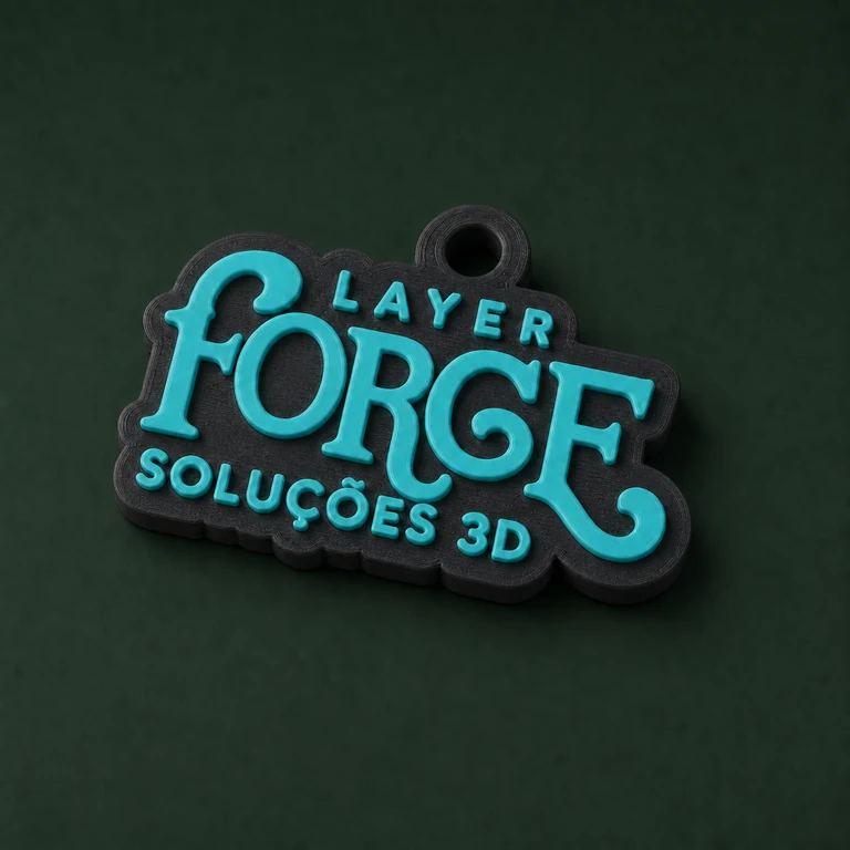 Chaveiro de Logo personalizado para impressão 3D